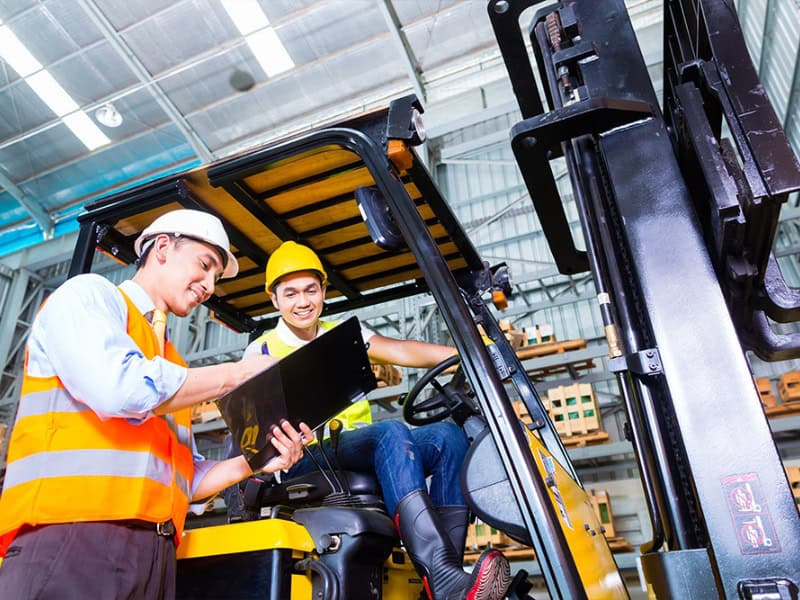Forklift driver training from Malcolm West Forklifts Hull